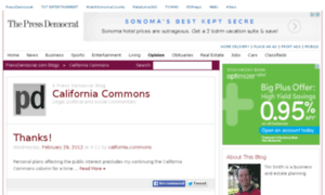 Californiacommons.blogs.pressdemocrat.com thumbnail