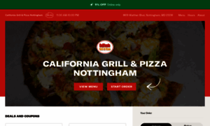 Californiagrillpizzanottingham.com thumbnail