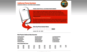 Californiaphonenumbers.org thumbnail