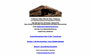 Californiavalleymiwok.com thumbnail