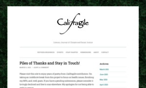 Califragile.org thumbnail