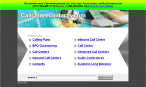 Callcentrecontacts.com thumbnail