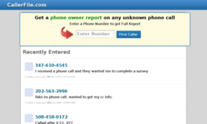 Callerfile.com thumbnail