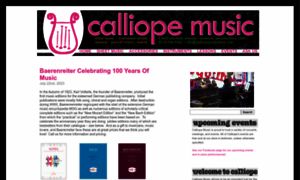 Calliopemusicstore.com thumbnail