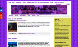 Callistasramblings.com thumbnail