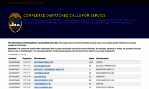 Callsforservice.jaxsheriff.org thumbnail