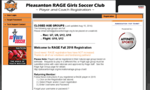 Caln-pleasantonrage.affinitysoccer.com thumbnail