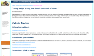 Calorie-tracker.thelongmores.me.uk thumbnail