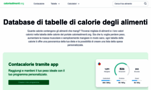 Caloriealimenti.org thumbnail
