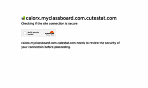 Calorx.myclassboard.com.cutestat.com thumbnail