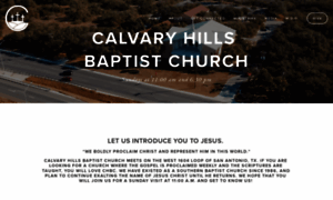 Calvaryhillsbaptist.org thumbnail