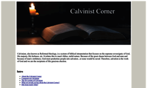 Calvinistcorner.com thumbnail