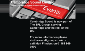 Cambridgesound.co.uk thumbnail