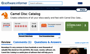 Camel-disc-catalog.software.informer.com thumbnail