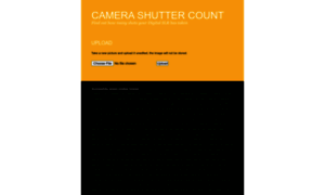 Camerashuttercount.com thumbnail
