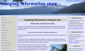 Camping-information-store.com thumbnail