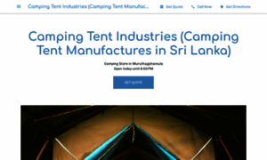 Camping-tent-industries-camping-tent-manufactures-in-sri-lanka.business.site thumbnail