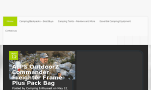 Campingbackpacksandgear.com thumbnail