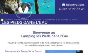 Campinglespiedsdansleau-crozon.fr thumbnail