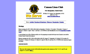 Canaanlionsclub.org thumbnail