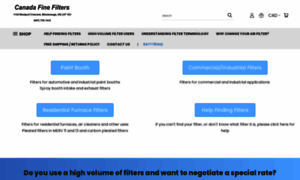 Canadafinefilters.com thumbnail