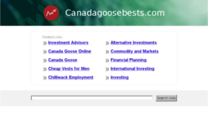 Canadagoosebests.com thumbnail
