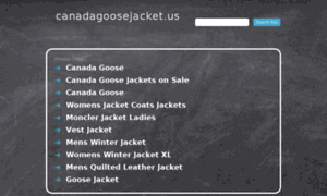 Canadagoosejacket.us thumbnail