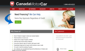 Canadamotorcar.ca thumbnail