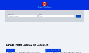 Canadapostcode.net thumbnail
