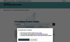 Canadasbusinessregistries.ca thumbnail
