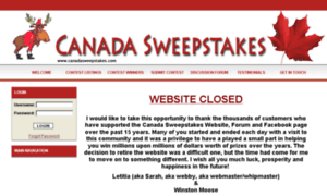 Canadasweepstakes.com thumbnail