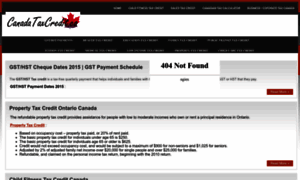 Canadataxcredit.ca thumbnail