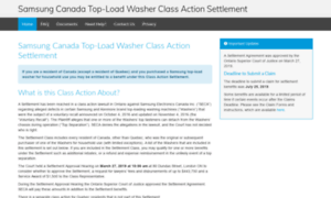 Canadatoploadwashersettlement.ca thumbnail