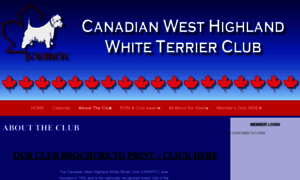 Canadawestieclub.ca thumbnail
