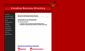 Canadianbusinessdirectory.ca thumbnail