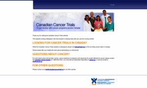 Canadiancancertrials.ca thumbnail