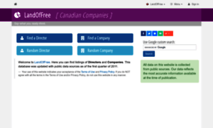 Canadiancompanies.landoffree.com thumbnail