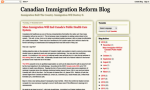 Canadianimmigrationreform.blogspot.com thumbnail