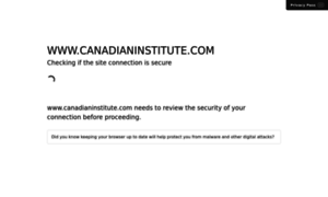 Canadianinstitute.com thumbnail
