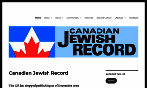 Canadianjewishrecord.ca thumbnail