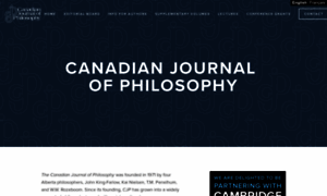 Canadianjournalofphilosophy.com thumbnail