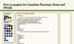 Canadianpharmacyexams.blogspot.com thumbnail