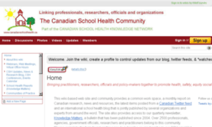 Canadianschoolhealth.ca thumbnail