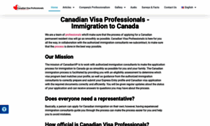 Canadianvisaprofessionals.net thumbnail