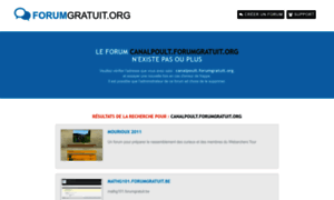 Canalpoult.forumgratuit.org thumbnail
