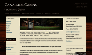 Canalsidecabins.com thumbnail