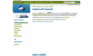 Canberra-act.post-code.net.au thumbnail