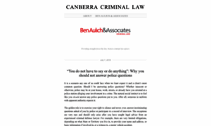 Canberracriminallaw.wordpress.com thumbnail