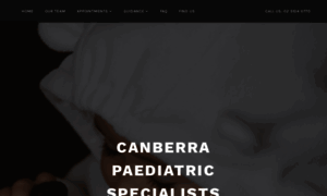 Canberrapaediatricspecialists.com thumbnail