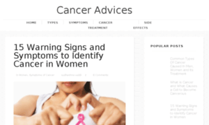 Canceradvices.com thumbnail
